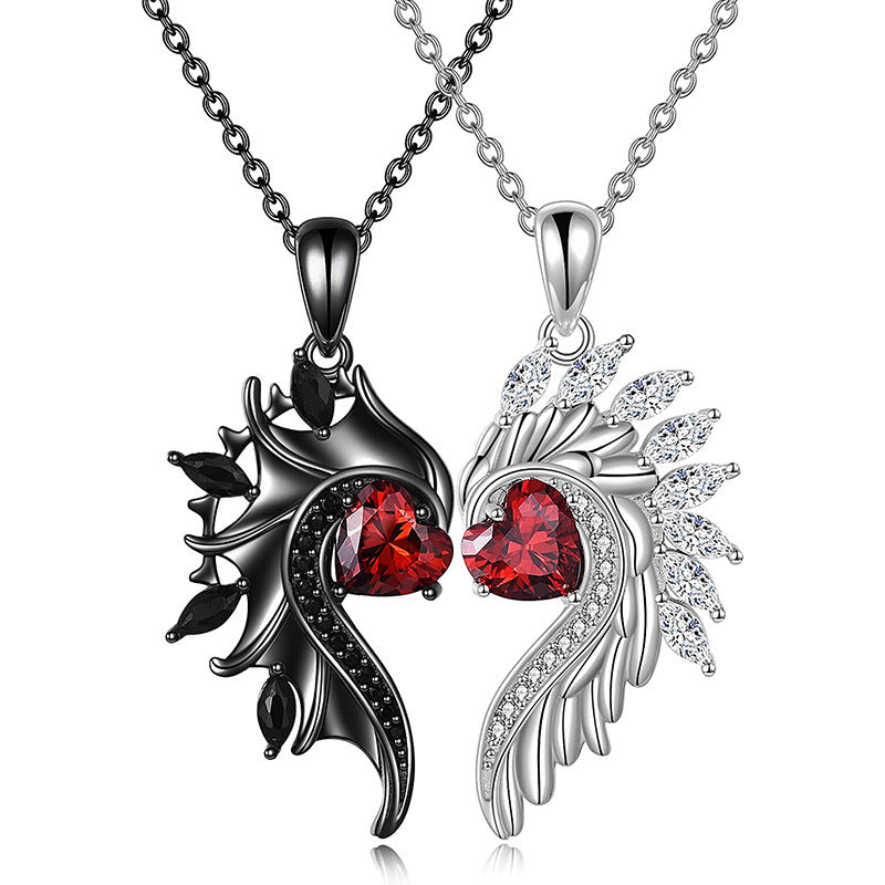White&Black Wings Necklace