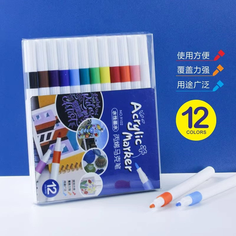 24/36/48/60/80 pcs Children Acrylic Marker Set