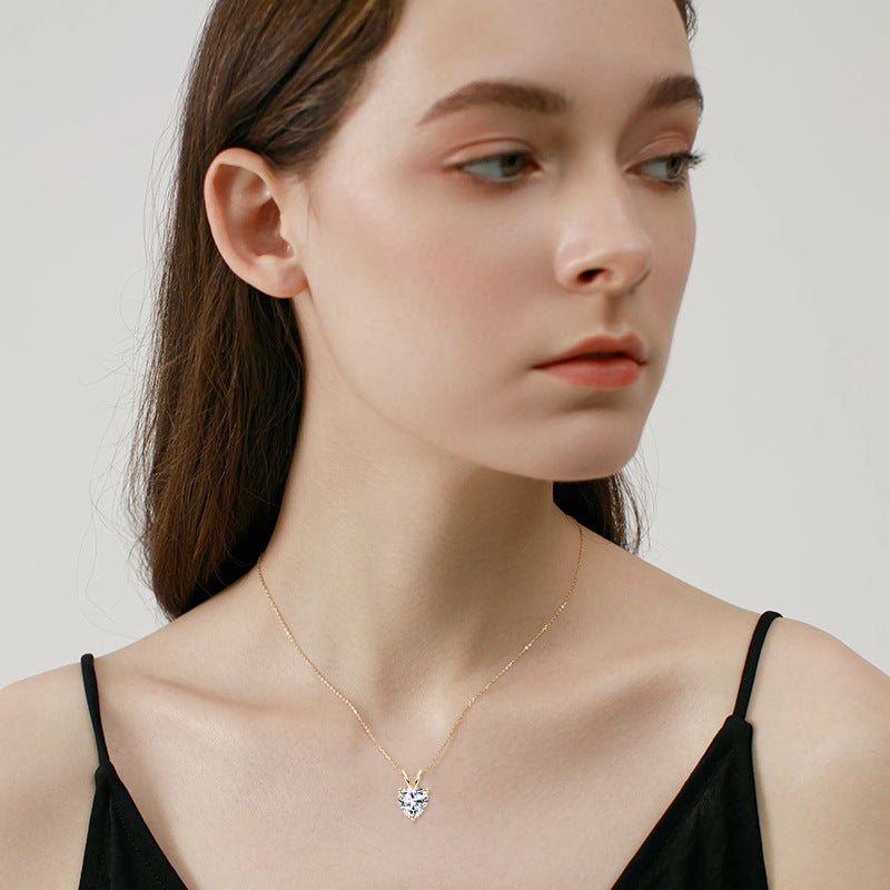 AINUOSH Heart-Shaped Necklace